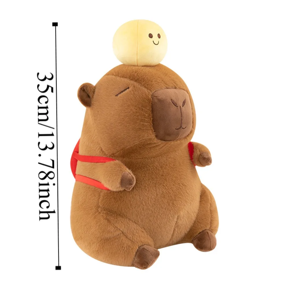 Bonito ping-pong capivara boneca de pelúcia dos desenhos animados simulação capivara brinquedo de pelúcia fofo macio capibara fofo boneca decoração de casa