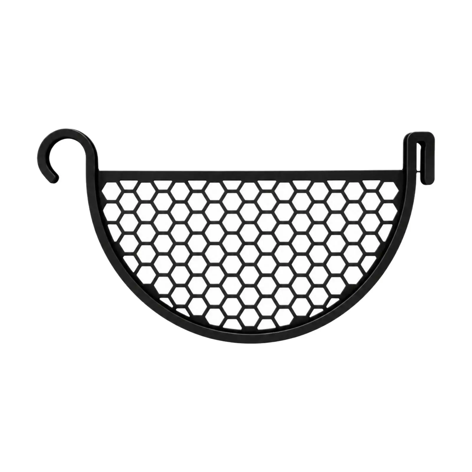 Honeycomb Mesh Gutter Guard with Mounting Hooks Clog-Preventing Semicircular Roof Gutter Leaf Guard Easy to Install Lightweight
