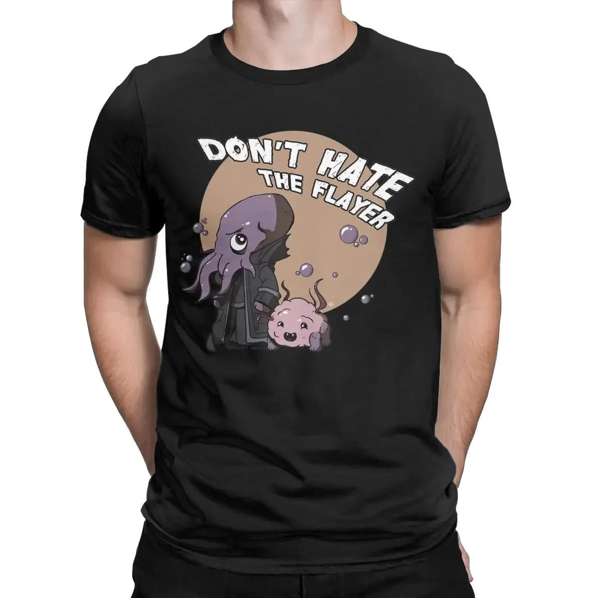 DND Don't Hate The Flayer T-Shirt for Men Mind Flayer Unique Pure Cotton Tee Shirt O Neck Short Sleeve T Shirt New Arrival Tops