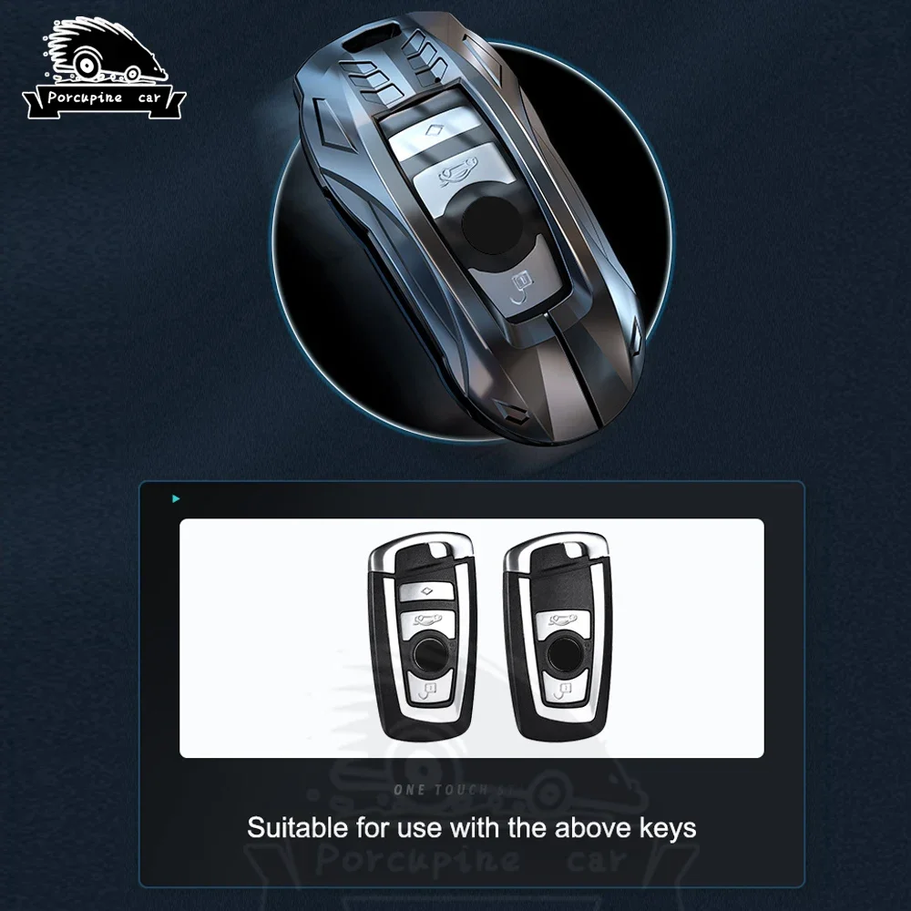 NEW Zinc Alloy Car Key Case Cover Shell For BMW 3 4 5 Series 320i 530i 550i F20 F21 F30 F31 F25 F01 F02 M3 Keychain Accessories