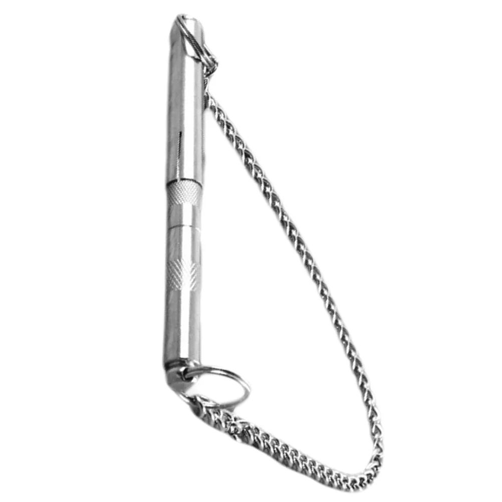 Fischio per cani ad ultrasuoni Strumento di addestramento a frequenza regolabile in acciaio inossidabile Smettere di abbaiare Fischio per addestramento del cane Comportamento di richieste per animali domestici