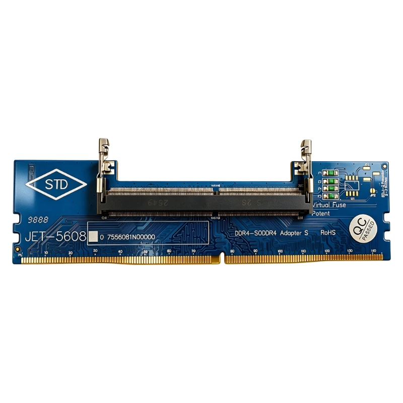SO‑DIMM DDR4 to Desktop DDR4 RAM Adapter Card JET‑5608 Over‑current Protection Laptop SO DDR 4 Memory Converter for 2133‑3200MHz