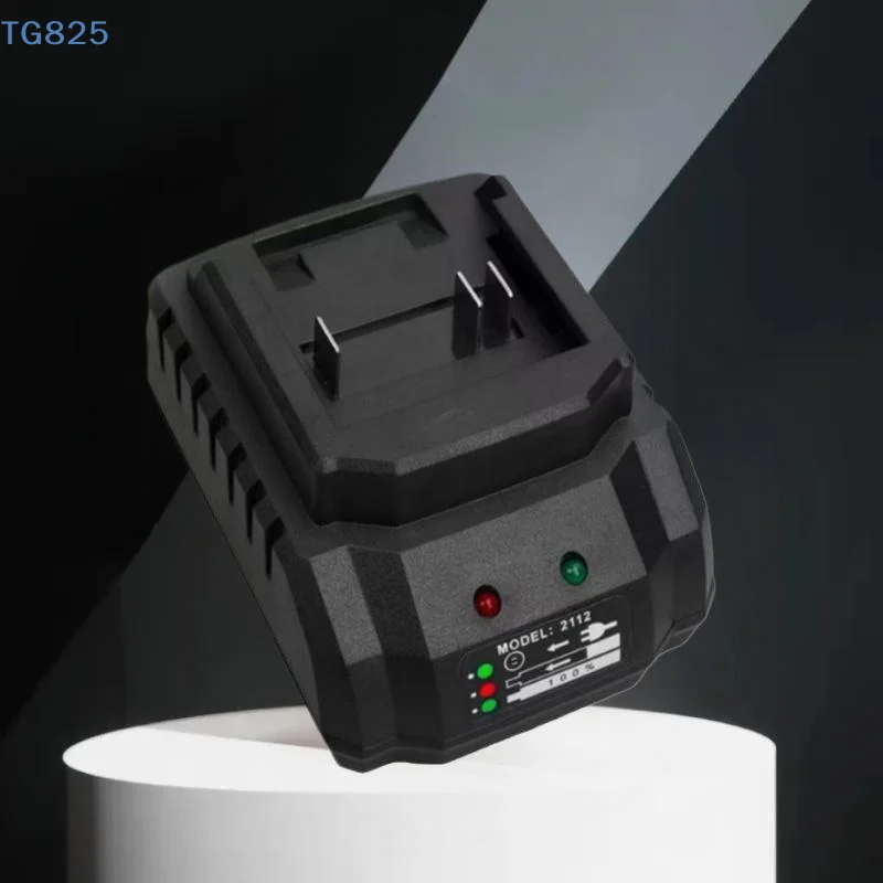 【AN】1Pcs US/EU Plug 21V Universal Li-ion Battery Charger Power Tool Smart Charger Fast Charging Multiple Protections