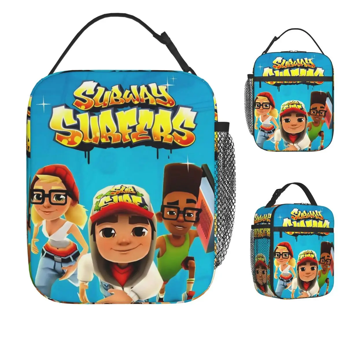 

Subway Surfers Game Jake Lunch Bag Leisure Lunch Box For Child Office Portable Cooler Bag Print Thermal Tote Handbags