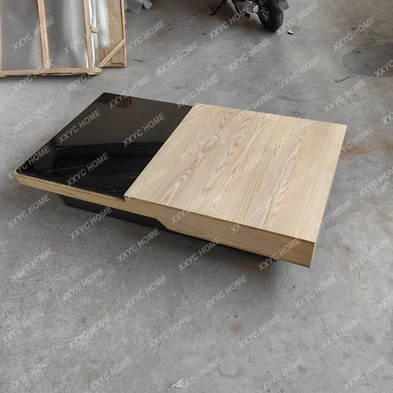 Black walnut storage rectangular antique living room household small apartment coffee table