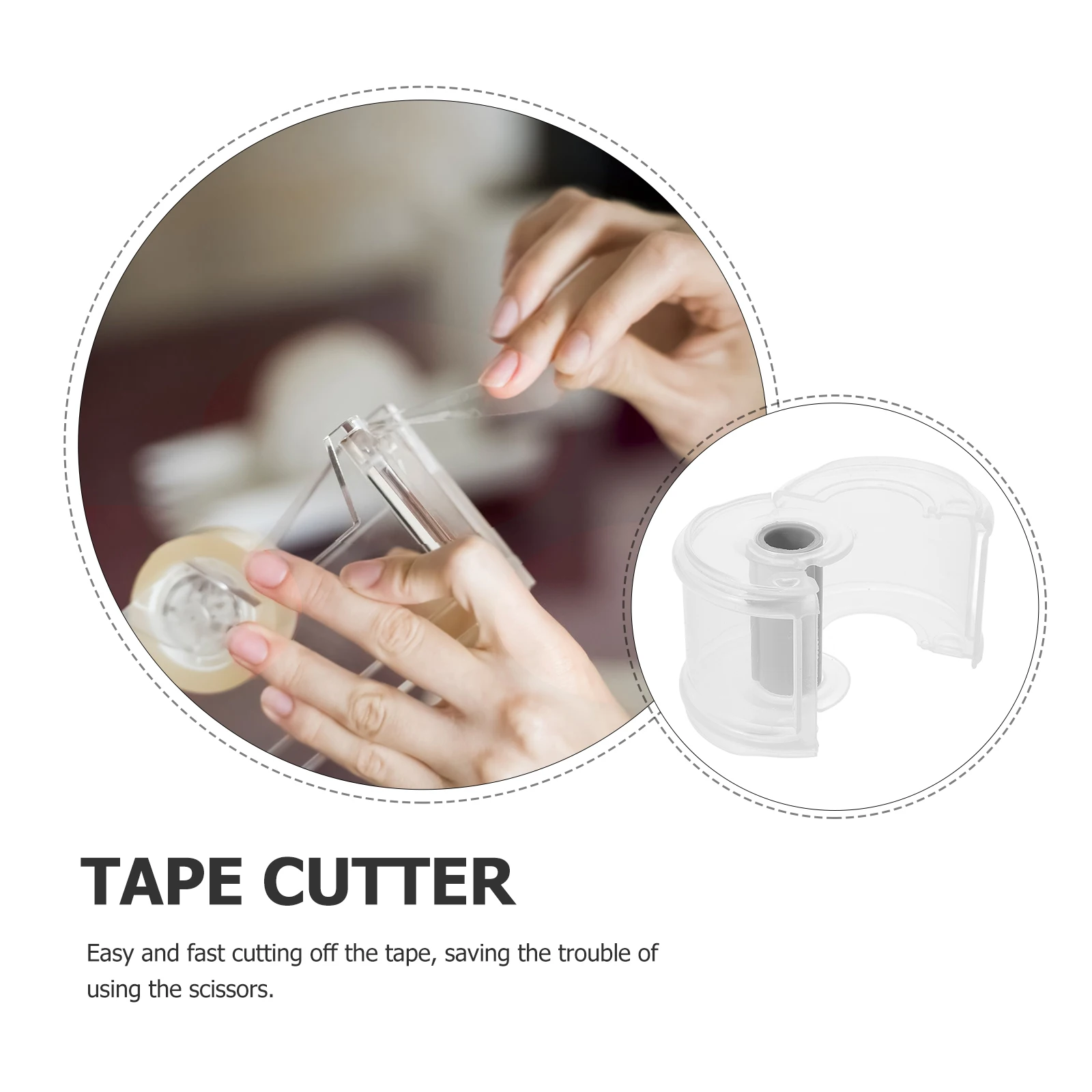 4 Pcs Tape Storage Box Household Dispenser Paper Holder Plastic Washi Accessory