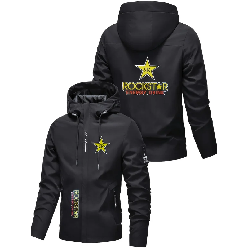 High Quality Hooded Jacket Casual Streetwear Zipper Outerwear Regular Fit Spring Autumn Outdoor Sports Coat with Durable Zipper