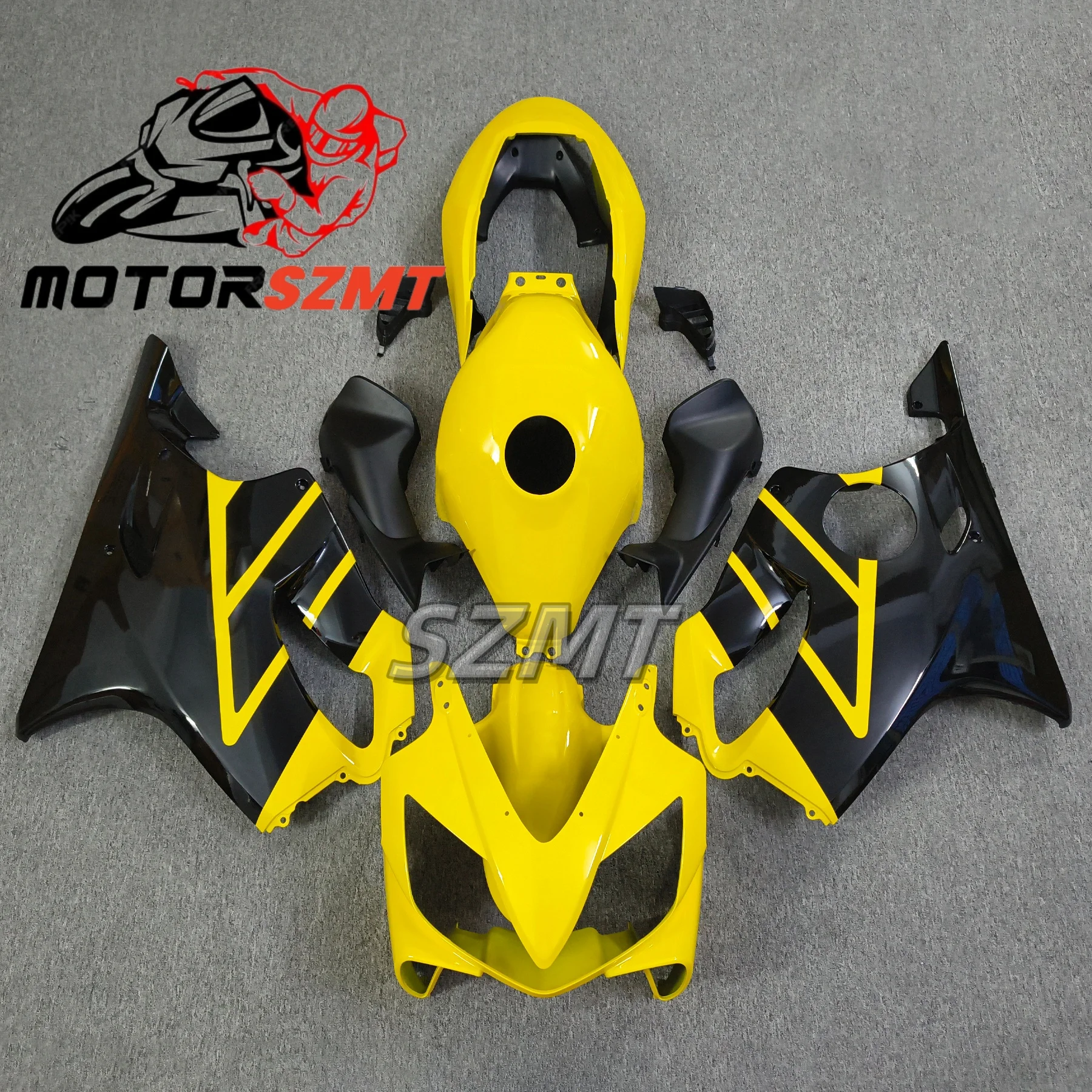 For Honda Cbr600 2004 - 2007 Plastic Fairings CBR 600 2004 Yellow Black Body Kits CBR600 F4i 04 05 Fairings Unpainted