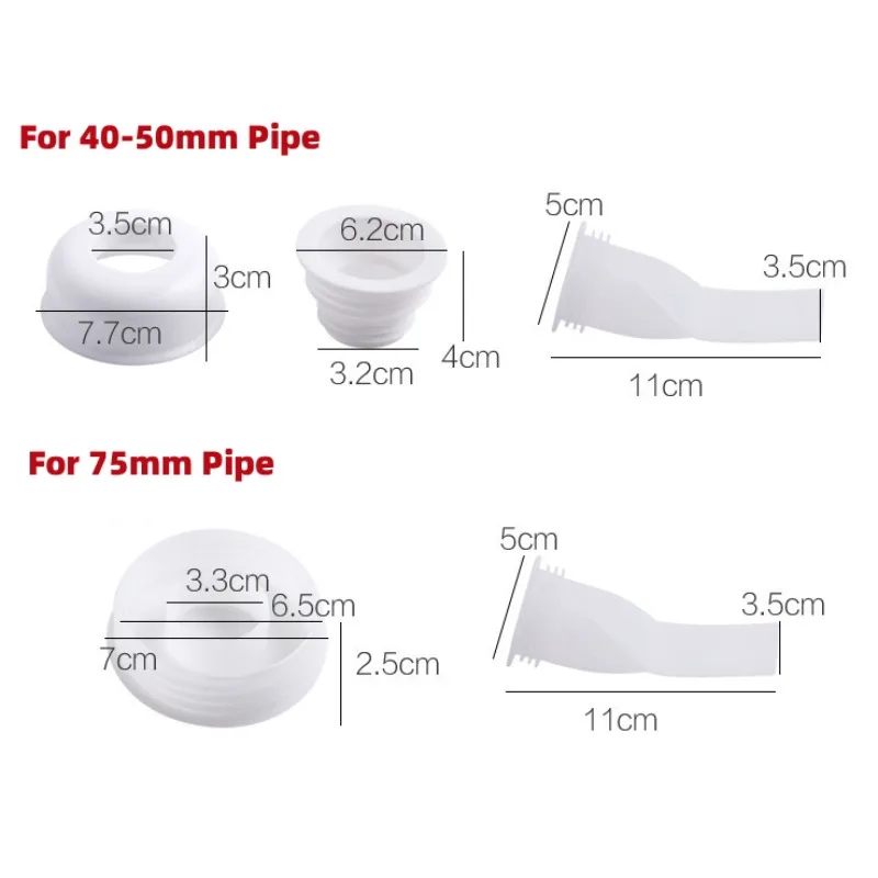 Tapa de silicona para drenaje de suelo, tapón de sellado para desodorante de tubos de 40/50/75mm, accesorios de cocina