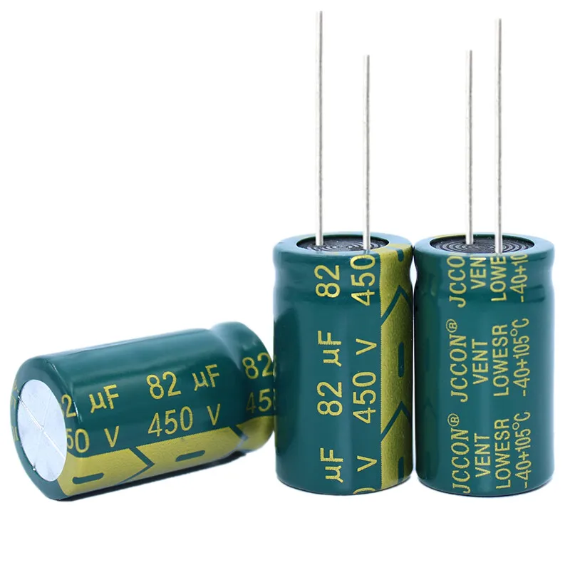 1/5/10pcs 450v82uf Aluminum electrolytic capacitor Power adapter inverter 18x30