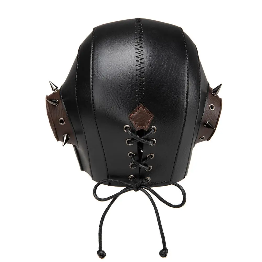 Medieval Style Gas Mask Halloween Theme Party Steampunk Plague Doctor cosplay Headset Unisex Punk Stage Props Green Glasses