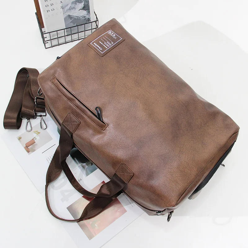 New Fashion Dry-wet Separation Travel Bag Fitness Sports Shoulder Bag Shoe Space Large-capacity Duffle Handbag