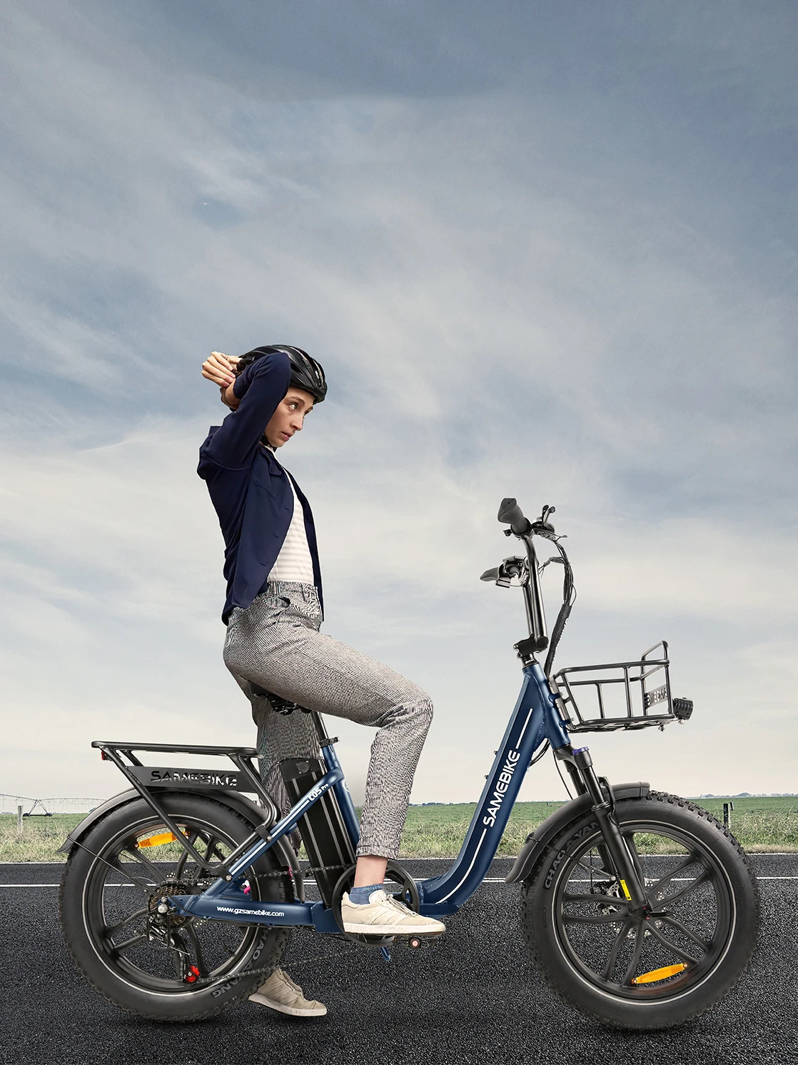 Samebike C05 Pro opvouwbare elektrische fiets mountainbike voor volwassenen met 36V 13Ah verwijderbare batterij 20" x 4,0 fat ebike - afbeelding 2