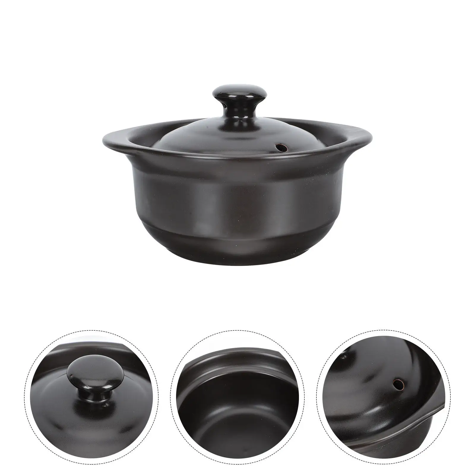 

1Pcs High-Grade Ceramic Soup Pot Thermal Shockproof Non-Stick Casserole for Home Restaurant Hotel Stew Pot Chicken Soup