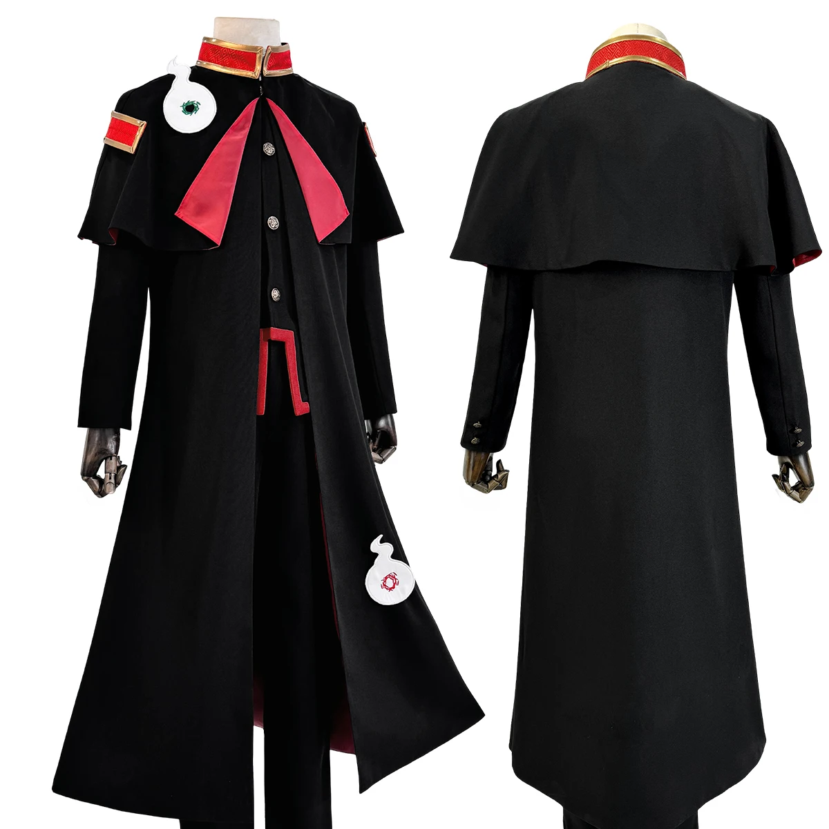 

HOLOUN Yugi Amane Toilet-Bound Hanako-Kun Anime Cosplay Costume Black Uniform Cloak Hat Convention Halloween Christmas