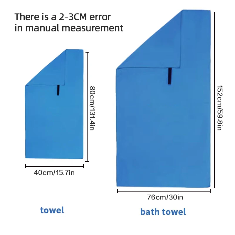 Sports & Outdoor Microfiber Towel - Ultra-Absorbent, Fast-Drying & Lightweight