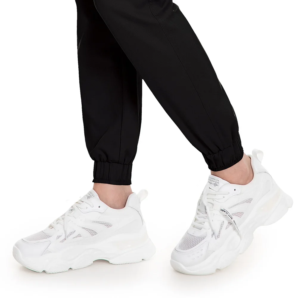 Pantalones de trabajo de cintura elástica, uniforme de médico y enfermera, pantalones finos transpirables para enfermera, ropa de trabajo de verano