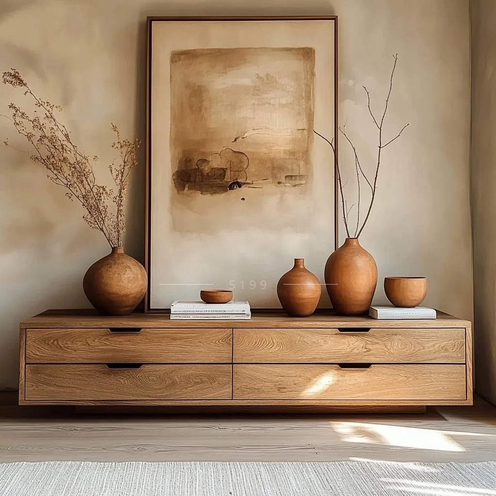 

Solid wood living room household floor TV cabinet modern simple storage locker bed and breakfast furniture