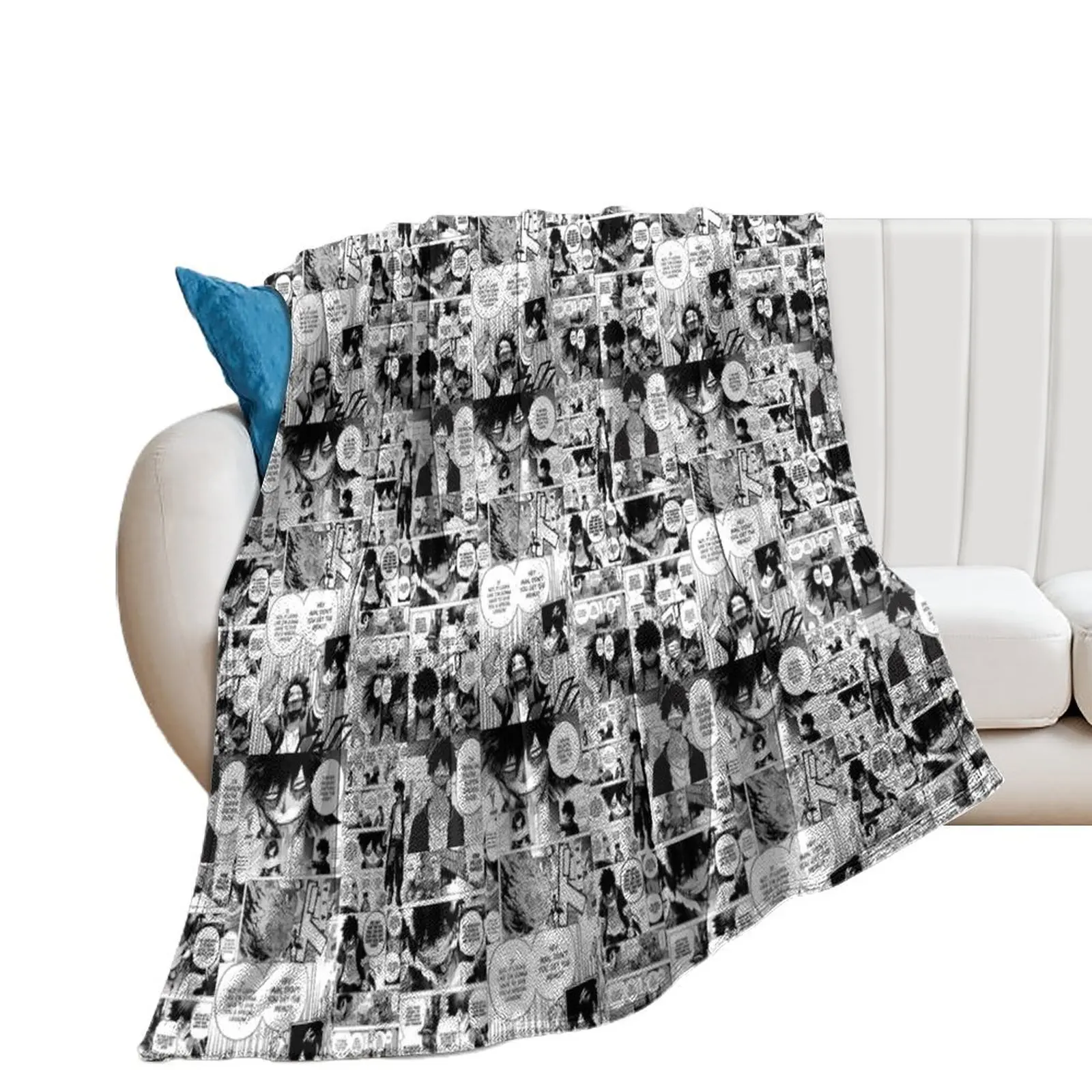 

Dabi Manga Panel Throw Blanket Retros for sofa Custom Blankets