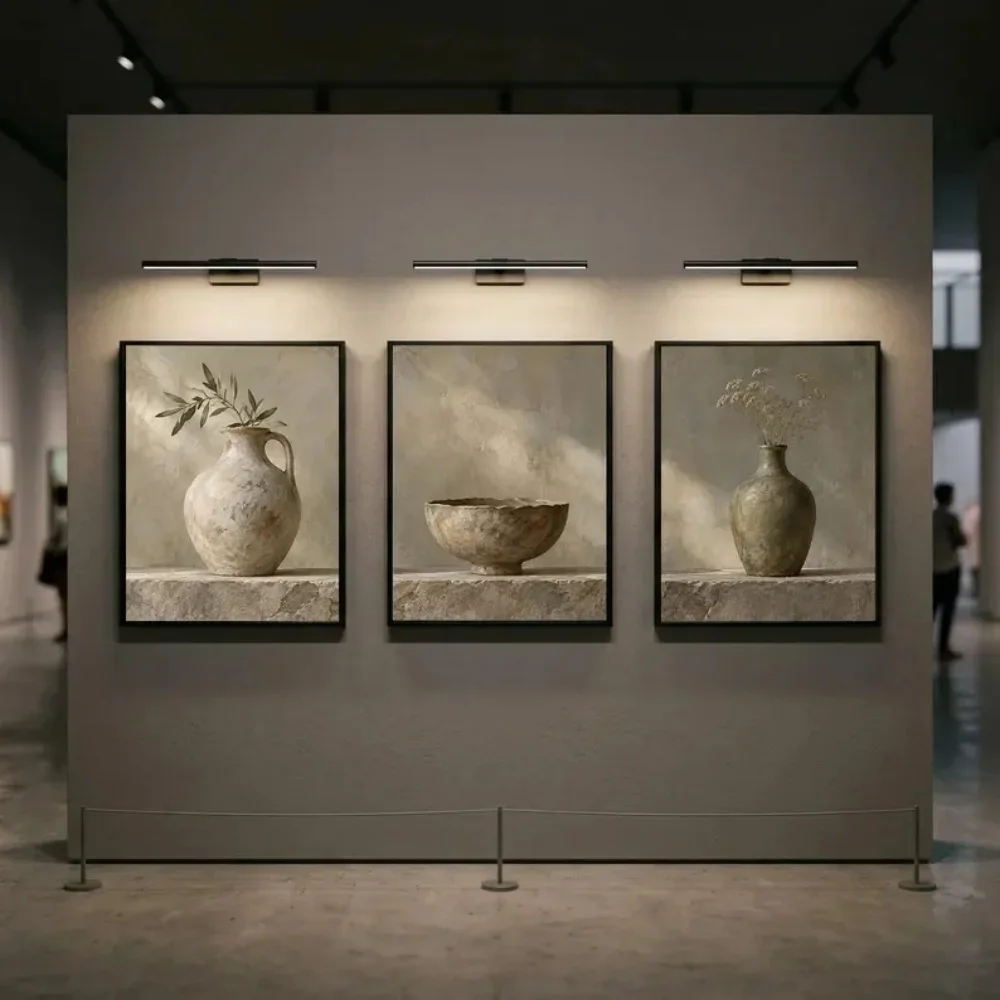 Multiple sizes 1pc frameless Canvas Painting,Neutral Pottery Wabi Sabi Canvas Wall Art Japandi Decoration Vintage Still Life Pri