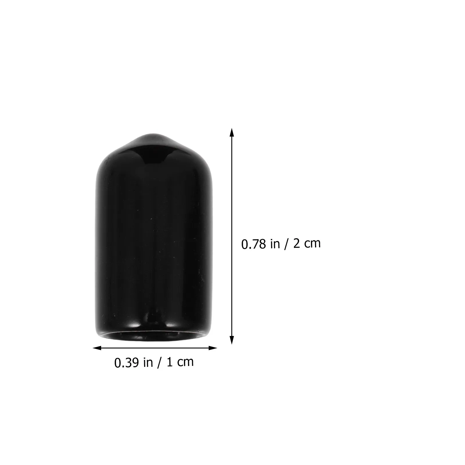 10 Pcs Pool Cue Billiard Accessory Tip Protective Cover Black Snooker Protector