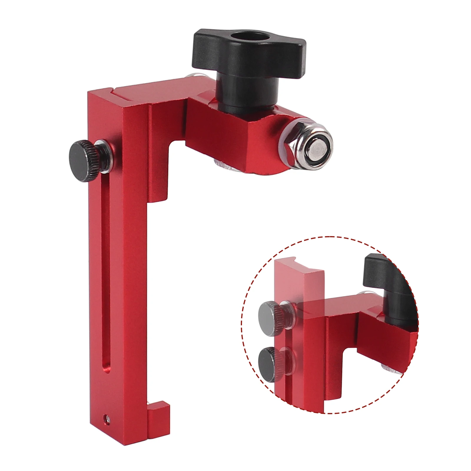1Pc Adjustable Flip Stop, Aluminum Alloy T-Track Stop for Table Saw, Drill Press, Router Table, Miter Gauge, T Track Accessories