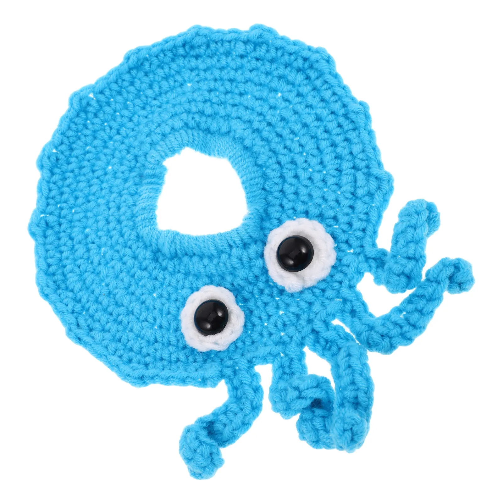 Octopus-Shaped Crocheted Camera Lens Decorative Ring for Newborn Photo Props & Visual Stimulation