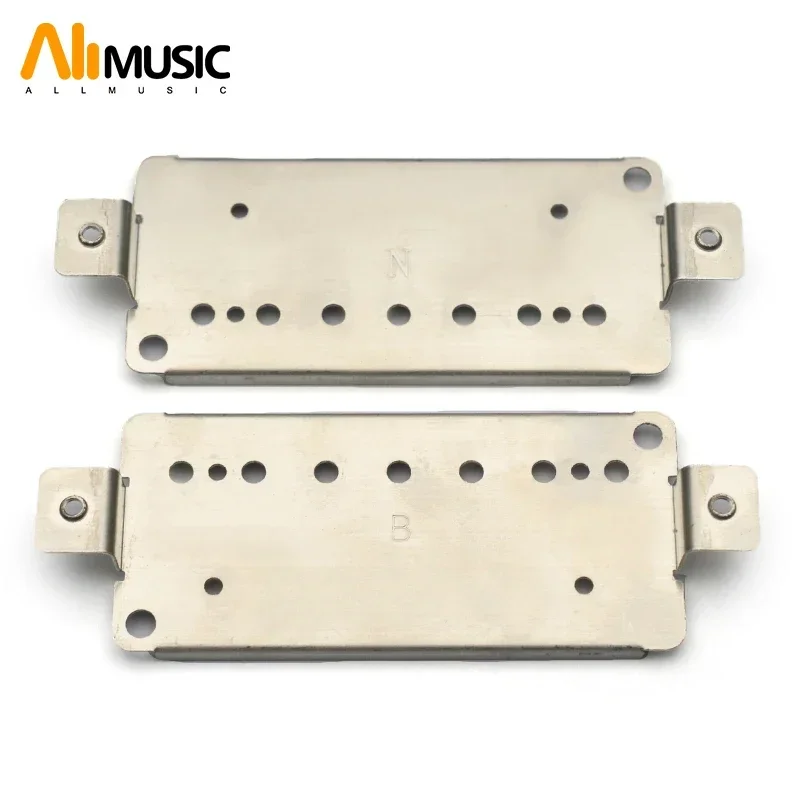 2Pcs Copper-Nickel Alloys 7String Pickup Baseplate Brass Humbucker Baseplate 58/62MM White Copper Pickup Baseplate