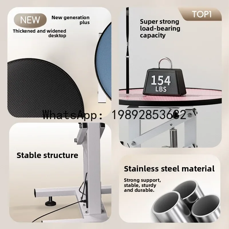 

B1 Electric Height Adjustable Table with Gas , Rotating Round Table, Square Table for Cat and Dog Grooming and Haircutting