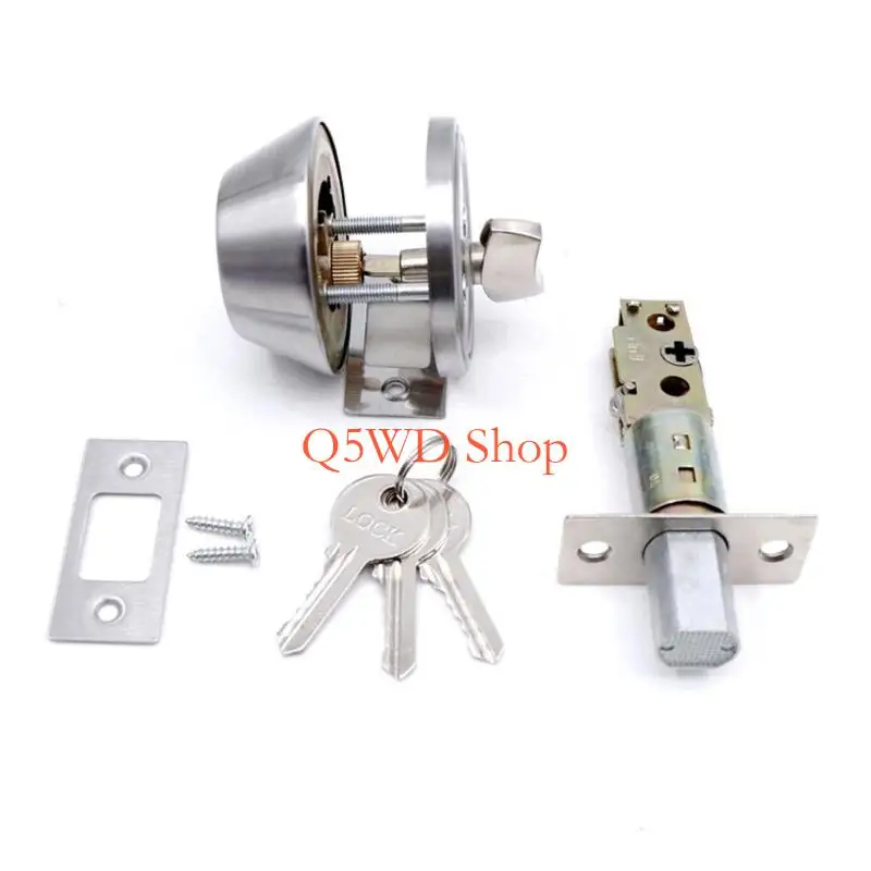 Q5WD High Security Single Cylinder Deadlock Lock External Door Use Not Pick Keyed Exterior Door Lock
