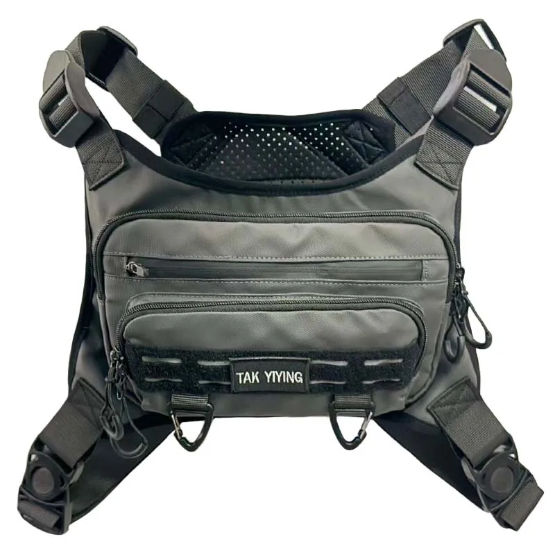 في الهواء الطلق ثلاثة أجيال متعددة جيب التكتيكية حقيبة صدر للرجال الأدوات الشارع المد وظيفية سترة سترة حقيبة Ins قاطرة حقيبة صدر للرجال #4