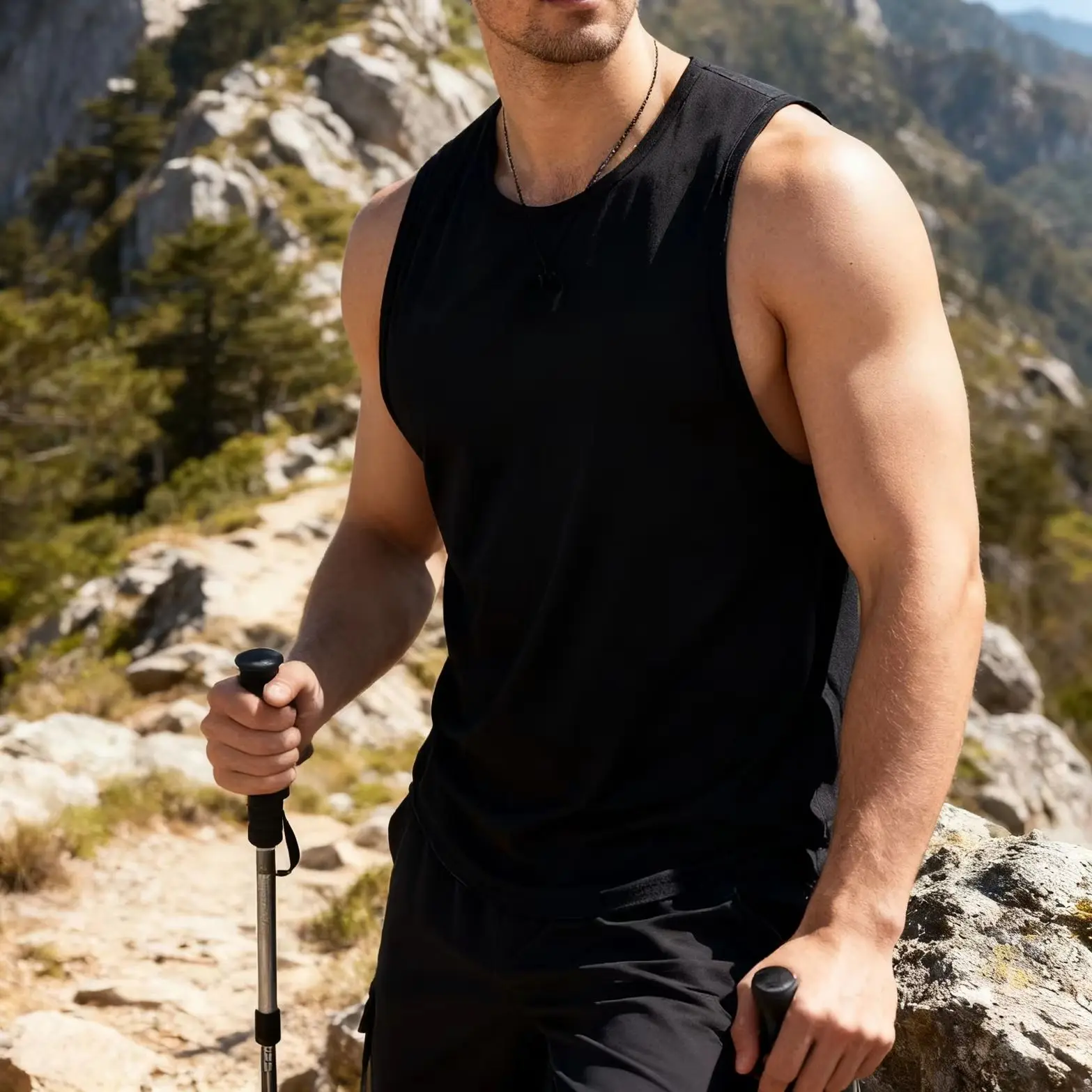 

Мужская майка, модная футболка для спортзала, мужская повседневная дышащая рубашка без рукавов, уличный баскетбольный спортивный жилет, летняя уличная свободная футболка