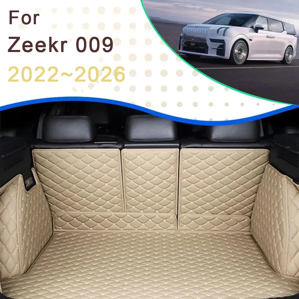 

Car Trunk Storage Pad For Zeekr 009 2023 2024 2025 2026 6seat Waterproof Boot Carpet Mats Cover Tray Carpet Mud Auto Accessories