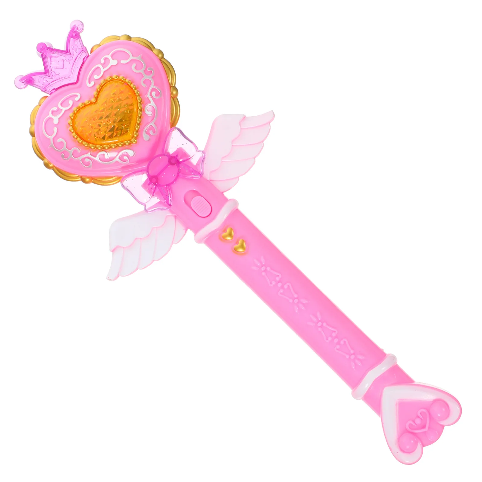 Luminous Heart Glow Stick Cute Fairy Wand For Girls Party Favor Birthday Performance Accessory Light Up Glowing Plaything
