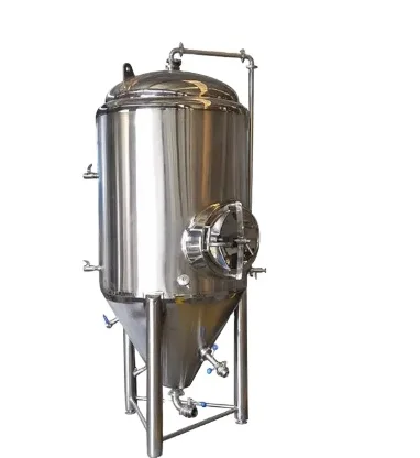 Beer Fermentation Jacketed Conical Bottom Beer Fermenter Deyi Stainless Steel 304/316/316L