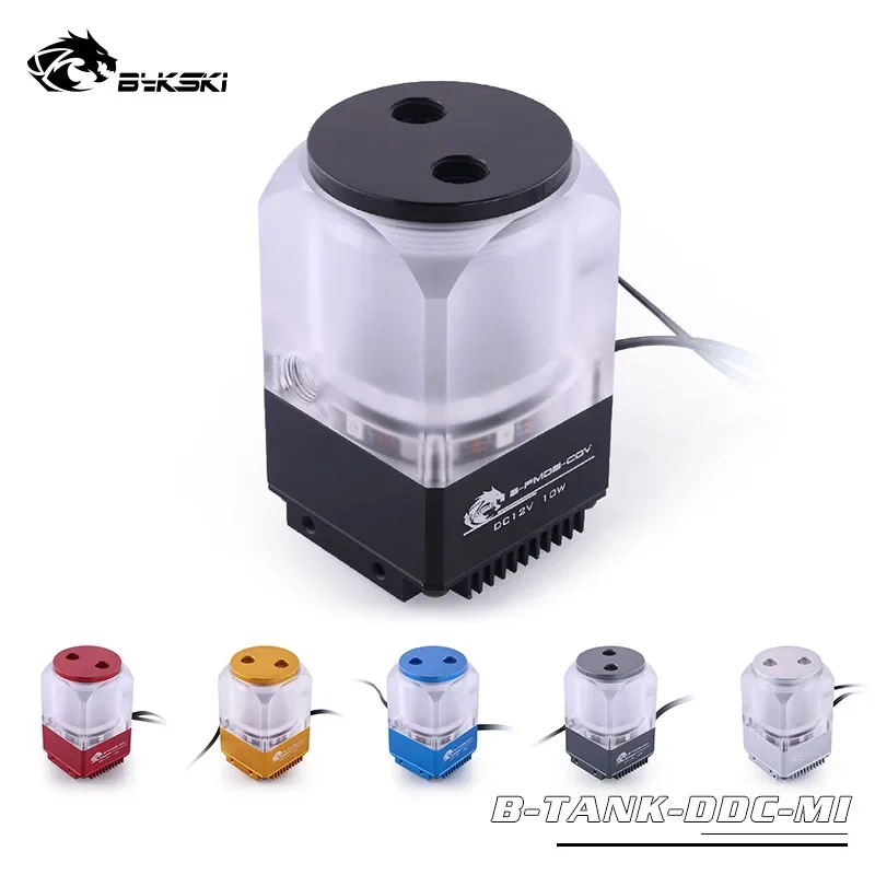 Bykski DDC Combo Pump + Reservoir Max Flow Lift 6 Meters 600L/H with DDC Red Cover Radiator Water Tank Length 67mm B-TANK-DDC-MI