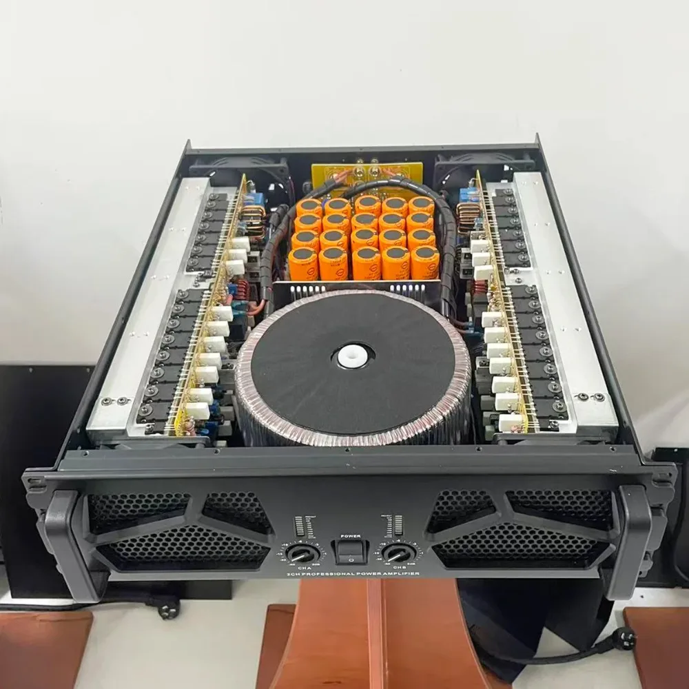 Professional 2-channel TD3000W Power Amplifier, Impedance 8 4 2 Ohms, Professional Stage Amplifier.