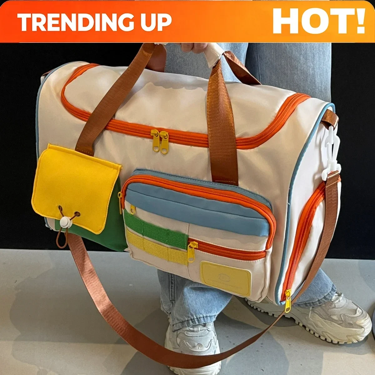 Travel Bag, Duffel Bag , Yoga Swimming Training Backpack, Satchel Shoulder Crossbody Tote Bag, Suitable For Men And And Women