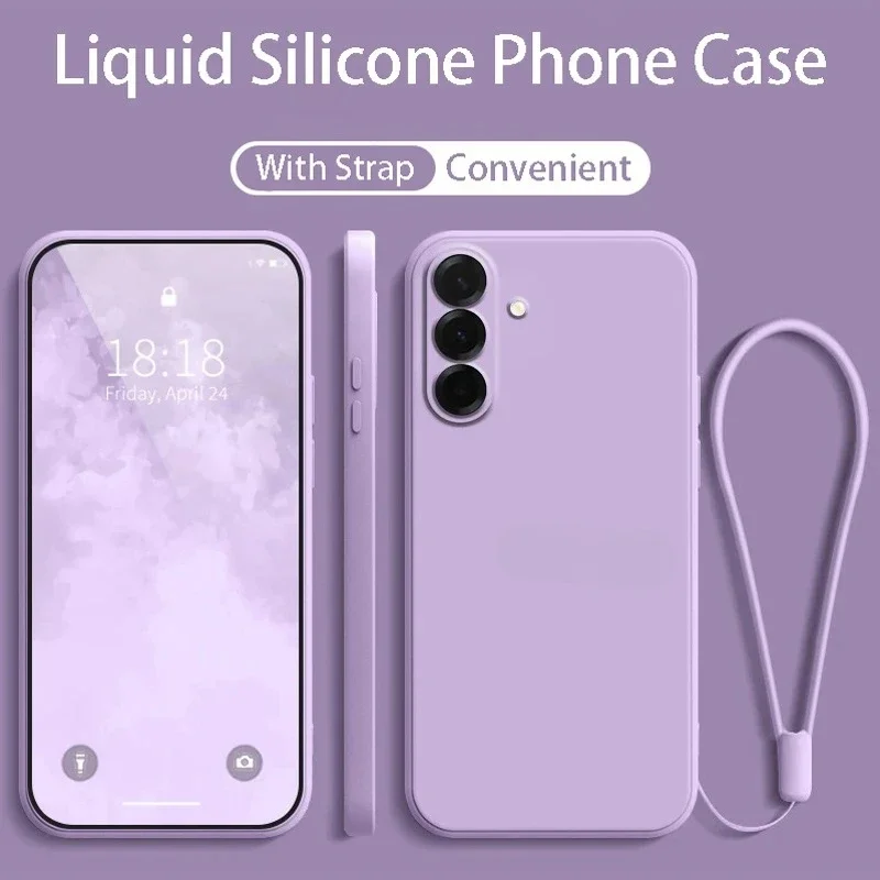 Flüssiges Silikon Handyhülle für Original Samsung Galaxy S26 S25FE A57/37/27/17/07 A56/36/26/16/06 A55/35/25/15/05S Schutzhülle
