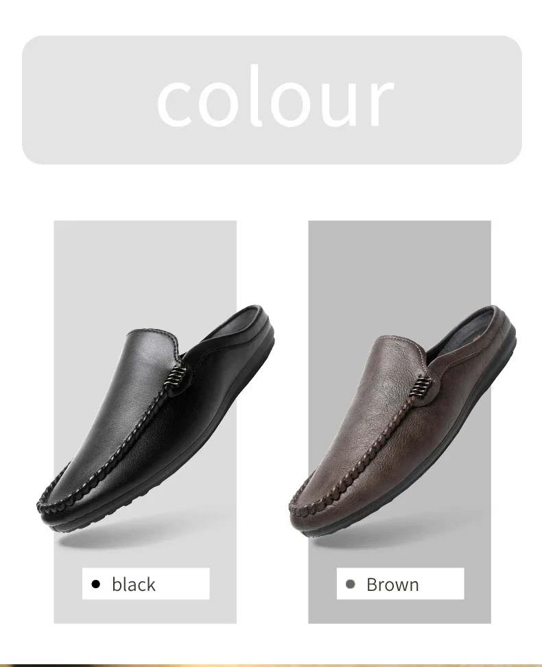 Heiß begehrte PU-Leder Freizeitschuhe für Herren, Halbschuhe, atmungsaktive Herren-Loafer, bequeme Slip-On-Schuhe, Lazy Shoes, Herren-Slipper – Detail 5