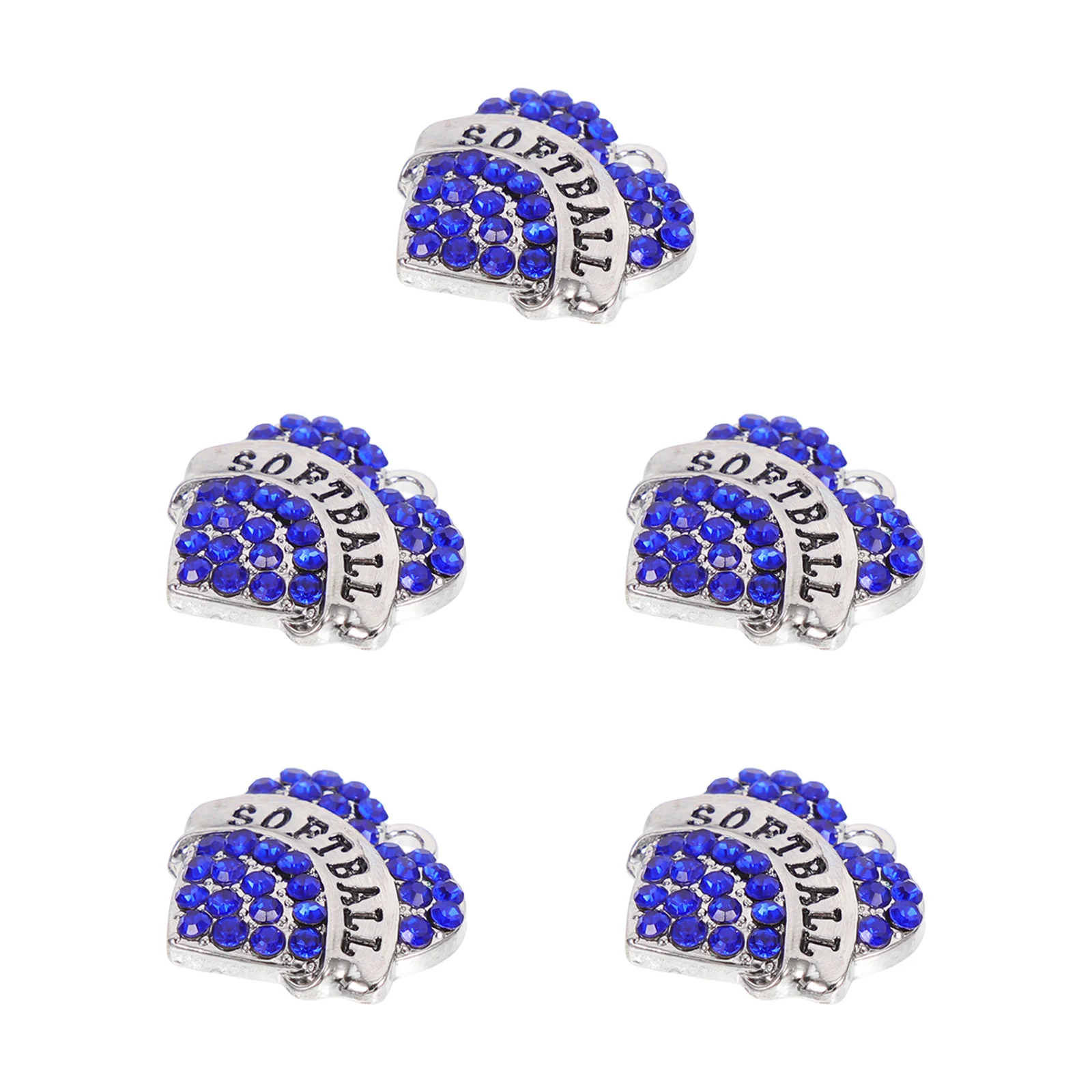 

Heart Shaped Pendant Necklace Bracelet Women Zinc Alloy Rhinestones Embellished Durable Jewelry Making Supplies Party