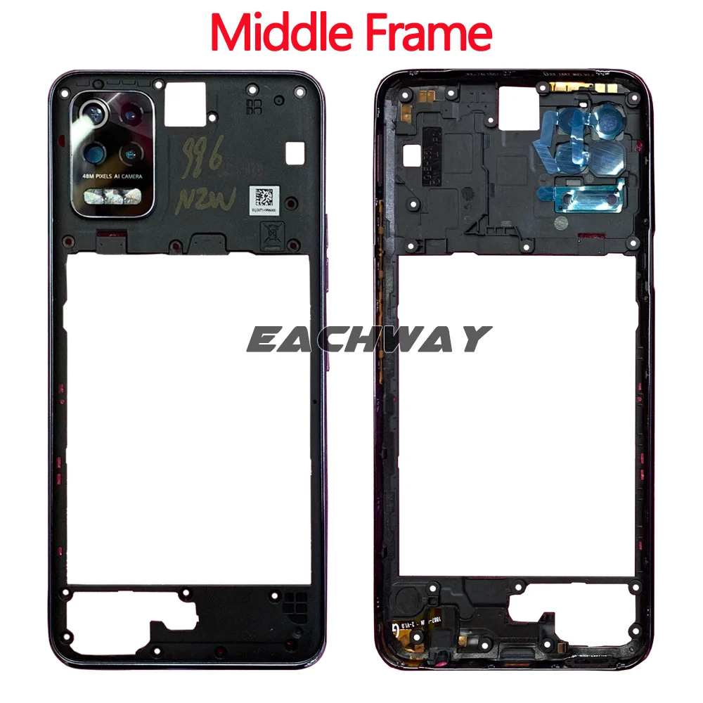 For LG K52 LMK520 Battery Cover Rear Door Housing Back Case For K62 K62 Plus LMK525 Battery Cover with Middle Frame Repair Parts