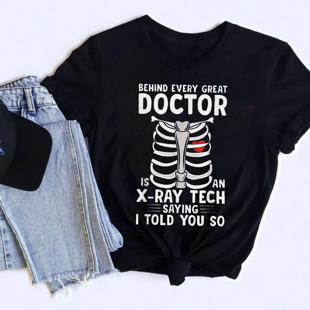 X-Ray Tech X-Ray Technologist Radiologic Technologist Xray Gift Unisex T-Shirt Harajuku Aesthetic Clothes High Quality Cotton