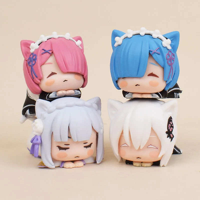 Rem Ram Figurine Anime Re:Life In A Different World From Zero Model Toys PVC Cute Cartoon Figures Collection Decoration Kids Toy