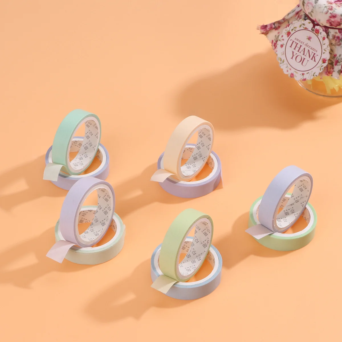 

10 Rolls Scrapbooking Tape Photo Album Decorative Gift Wrapping Washi DIY Paper Creative