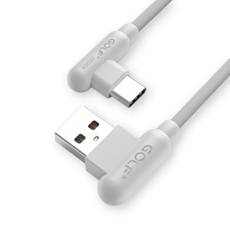 Câble de Charge rapide double coudé à 90 degrés Type C pour Samsung Xiaomi Redmi POCO Huawei Honor OPPO OnePlus câbles USB de Charge rapide