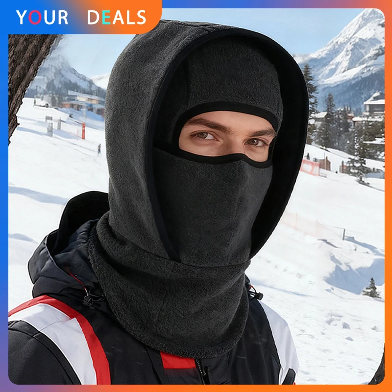 Balaclava Winter Mask  Hot Head Cover Adjustable Design  Fit  Head Shape  Windproof  Warm Suitable  Camping  Cycling