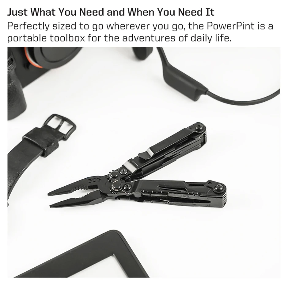 SOG 18 in 1 PowerPint Multitool Zange Klappmesser EDC Tragbares Multifunktionales Handwerkzeug für Camping, Angeln, Überleben und Reparaturen – Detail 6