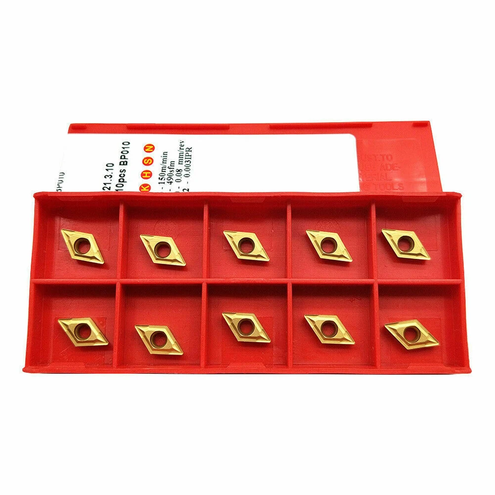 

DCMT070204 Carbide Insert for SDJCR/L Lathe Tools Parallelogram Shape 7mm Insert Length 2mm Thickness CVD PVD Coated