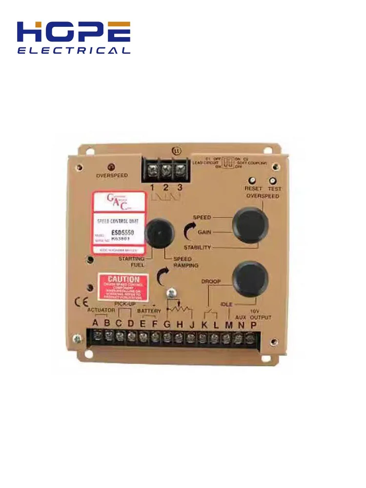 ESD5550 Diesel generator set controller ESD5550 Series Isochronous, Variable Speed, Droop Governor Multi-V DC